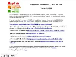 Sites similar to mdbg.com