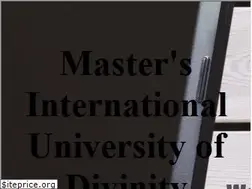 Sites similar to mdivs.edu