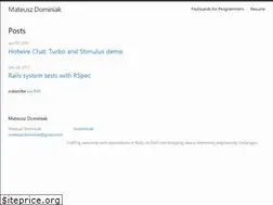 Sites similar to mdominiak.com