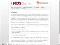 Sites similar to mdsgene.org