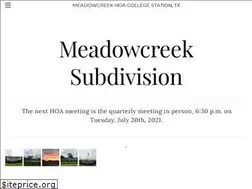 Sites similar to meadowcreekcstx.com