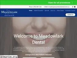Sites similar to meadowlarkdentalcentre.ca
