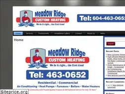 Sites similar to meadowridgecustomheating.com