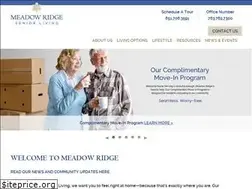 Sites similar to meadowridgeseniorliving.com