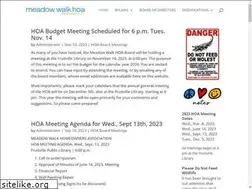 Sites similar to meadowwalk.org