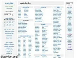 Sites similar to meadville.craigslist.org