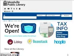 Sites similar to meadvillelibrary.org