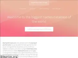 Sites similar to meaning-first-name.com