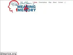 Sites similar to meaning4memory.com