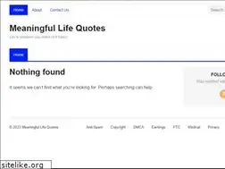 Sites similar to meaningfullifequotes.com