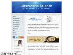Sites similar to meaningfulscience.com