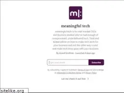Sites similar to meaningfultech.com