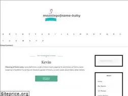 Sites similar to meaningofname-baby.com