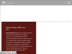 Sites similar to meansgillislaw.com