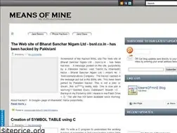 Sites similar to meansofmine.blogspot.com
