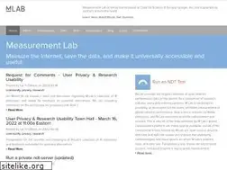 Sites similar to measurementlab.net