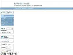 Sites similar to mechanical-sciences.net