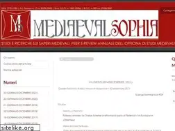 Sites similar to mediaevalsophia.net