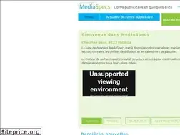Sites similar to mediaspecs.fr