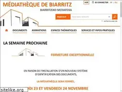 Sites similar to mediatheque-biarritz.fr