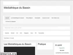 Sites similar to mediathequesdubassin.fr