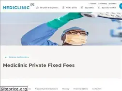 Sites similar to mediclinicprivatefixedfees.co.za