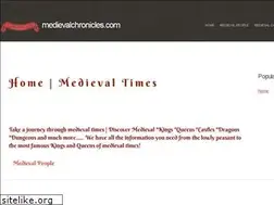 Sites similar to medievalchronicles.com