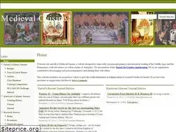 Sites similar to medievalcuisine.com