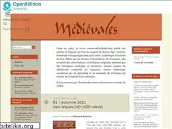 Sites similar to medievales.revues.org