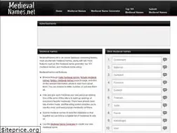 Sites similar to medievalnames.net