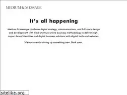 Sites similar to mediumandmessage.com