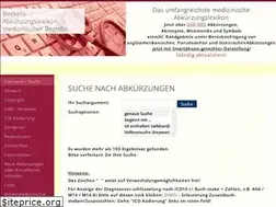 Sites similar to medizinische-abkuerzungen.de