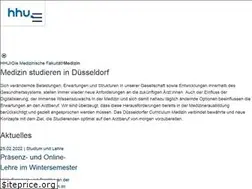 Sites similar to medizinstudium.uni-duesseldorf.de