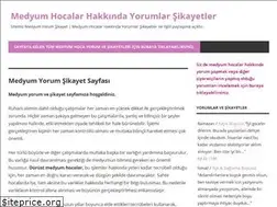 Sites similar to medyumyorumsikayet.com