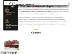 Sites similar to meerutcollege.edu.in