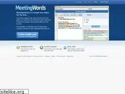 Sites similar to meetingwords.com