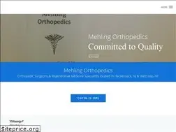 Sites similar to mehlingorthopedics.com