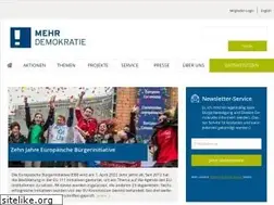 Sites similar to mehr-demokratie.de