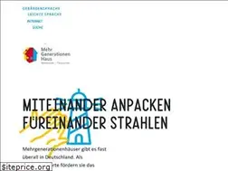 Sites similar to mehrgenerationenhaus.de