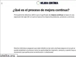 Sites similar to mejoracontinua.net