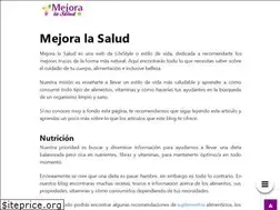 Sites similar to mejoralasalud.com