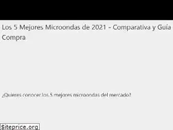 Sites similar to mejoresmicroondas.es