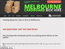 Sites similar to melbournecardboardboxhire.com.au