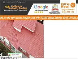 Sites similar to melbournequalityroofing.com.au