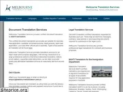 Sites similar to melbournetranslation.com.au