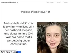 Sites similar to melissamilesmccarter.com