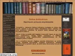 Sites similar to meliuszantikvarium.hu