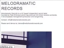 Sites similar to melodramaticrecords.com
