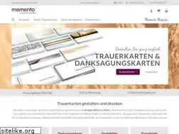 Sites similar to memento-trauerkarten.de