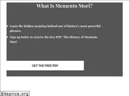 Sites similar to mementomori.com
